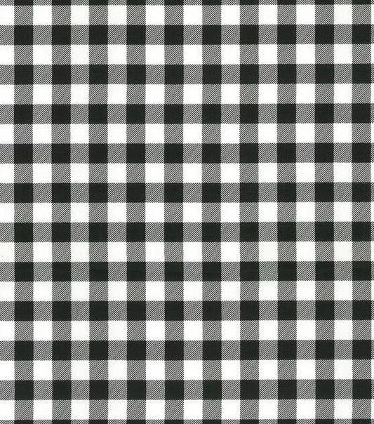 Black and White Buffalo Check